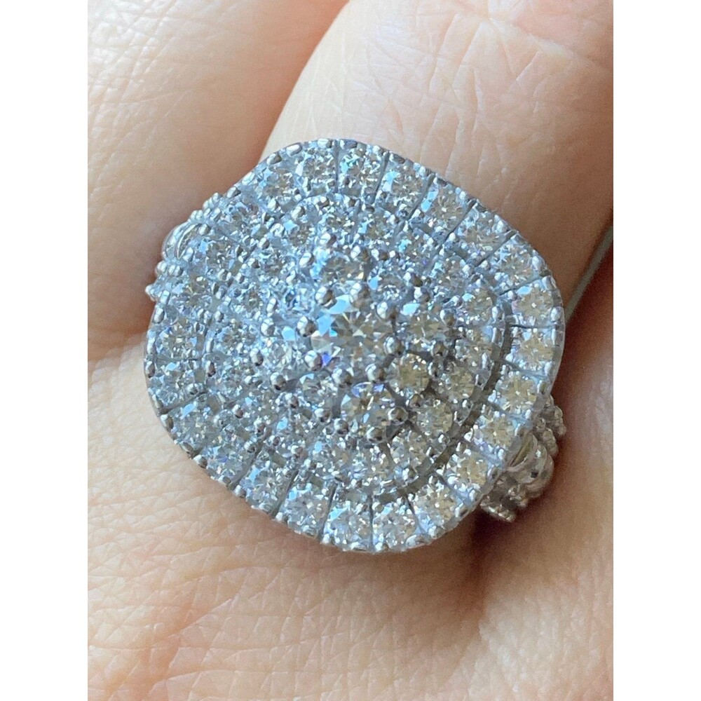 Stunning 925 Sterling Silver Simulated Diamond Ri… - image 1